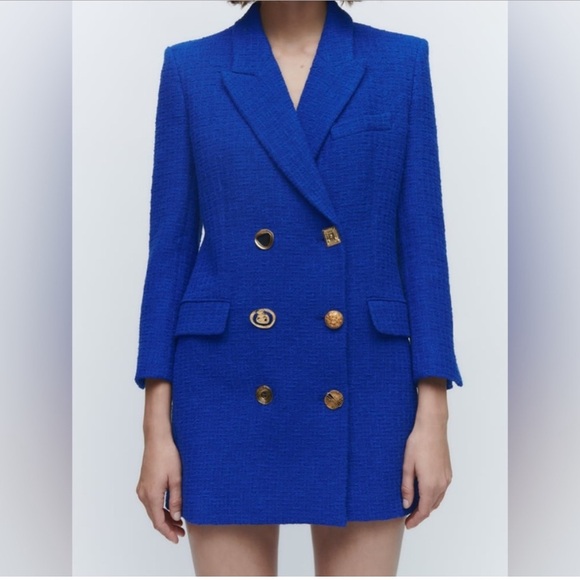 Zara Blue Blazer dress - Picture 3 of 6